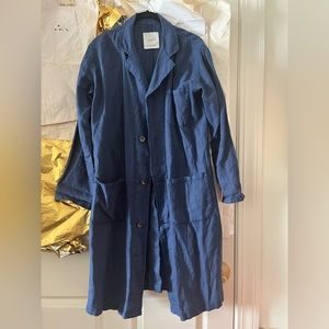 100% Linen Mango Long Jacket